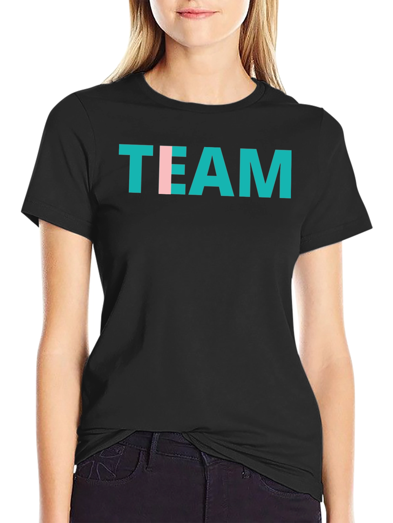 Team Graphic Tee - Stylish Crew Neck T-Shirt