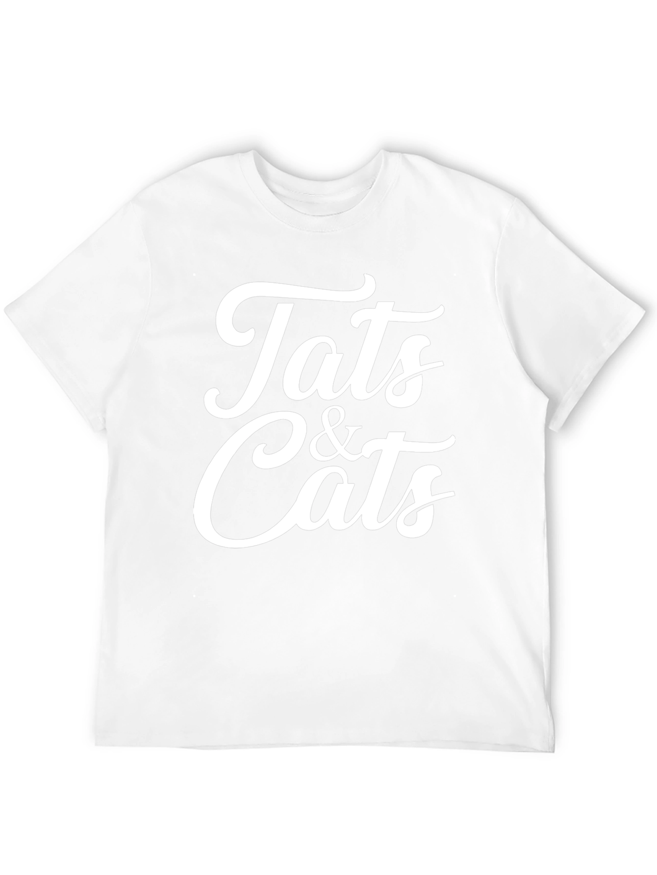 Tats & Cats Graphic Tee - Stylish Black T-Shirt