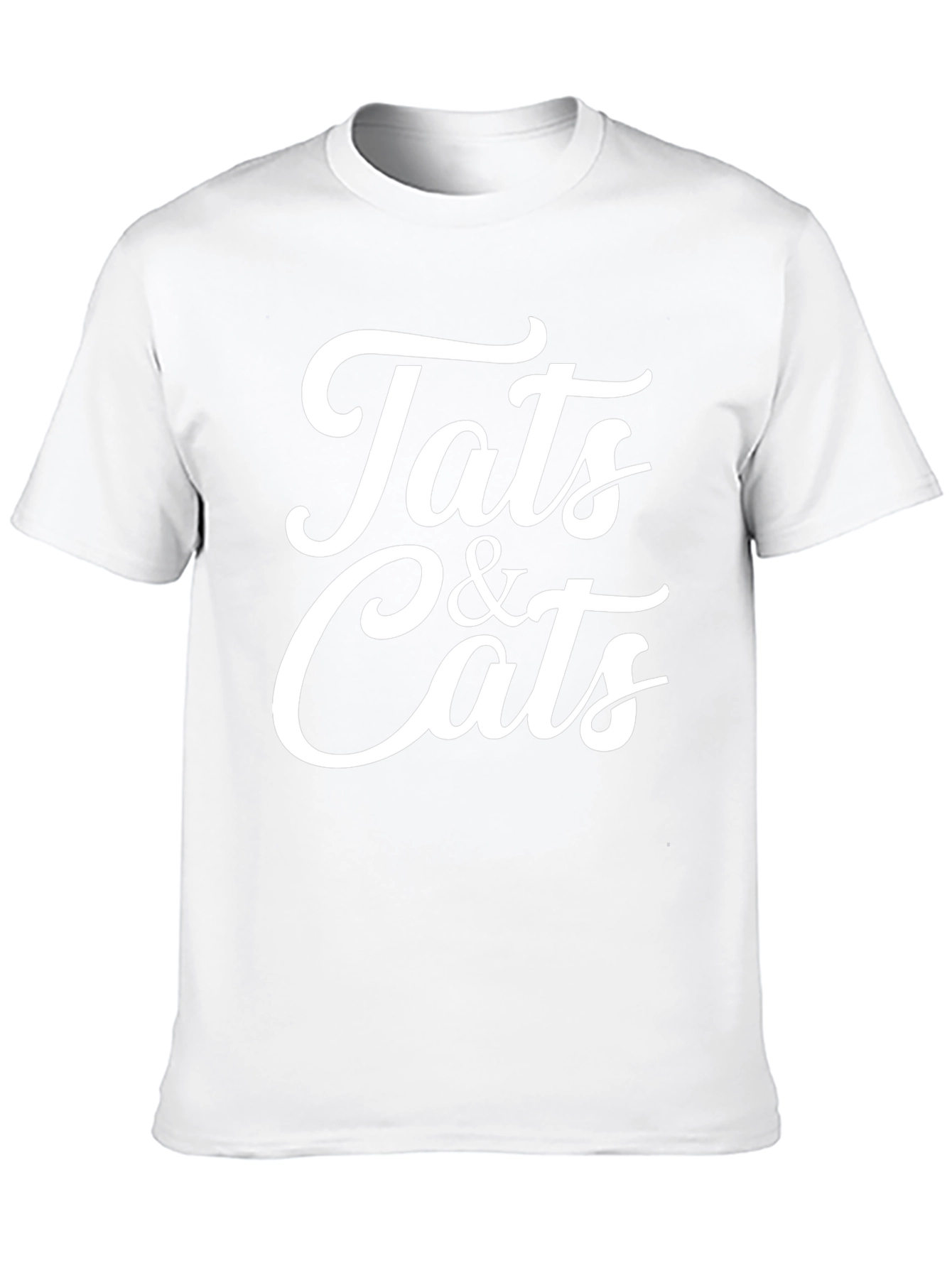 Tats & Cats Graphic Tee - Stylish Black T-Shirt