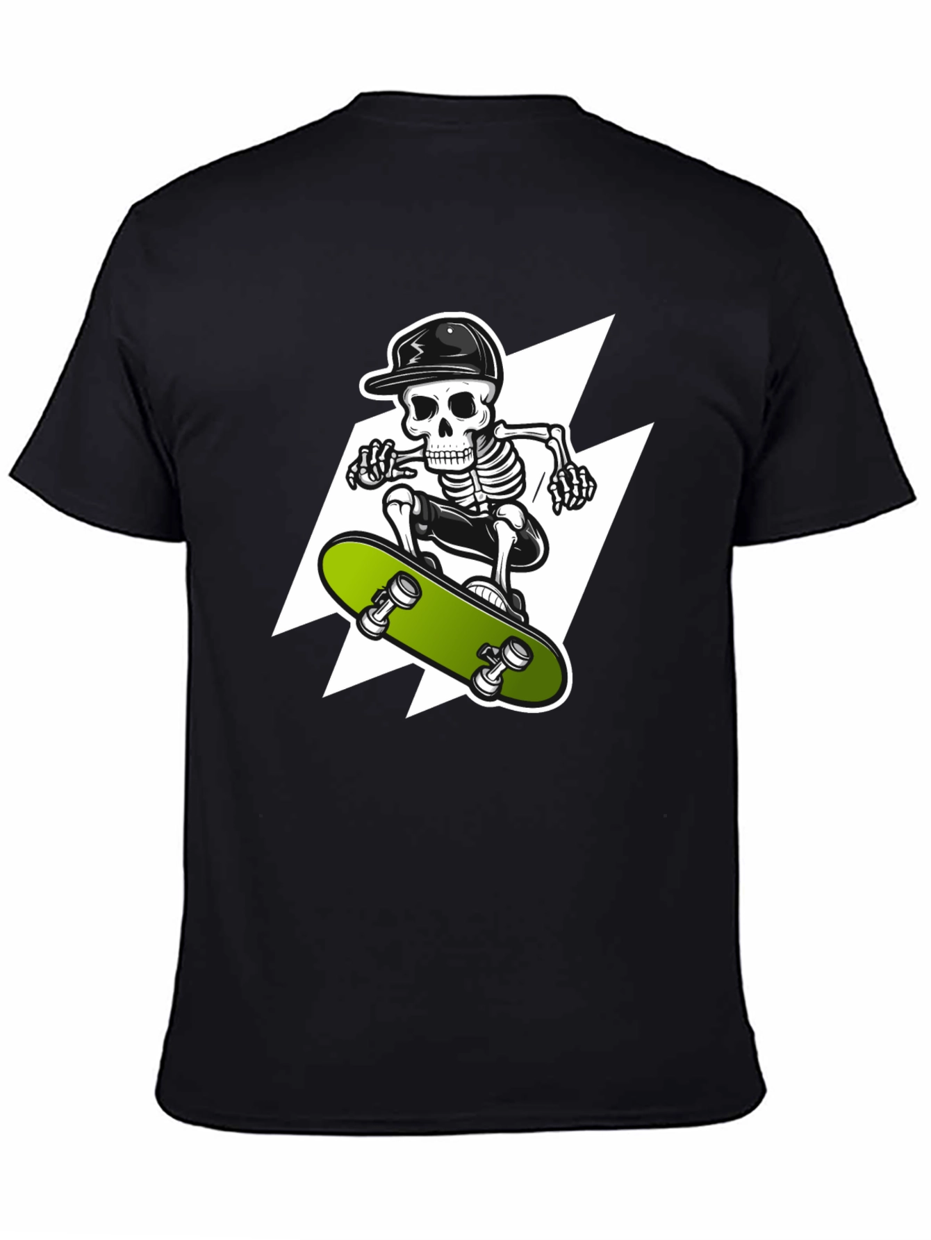 Skeleton Skateboarder Graphic Tee