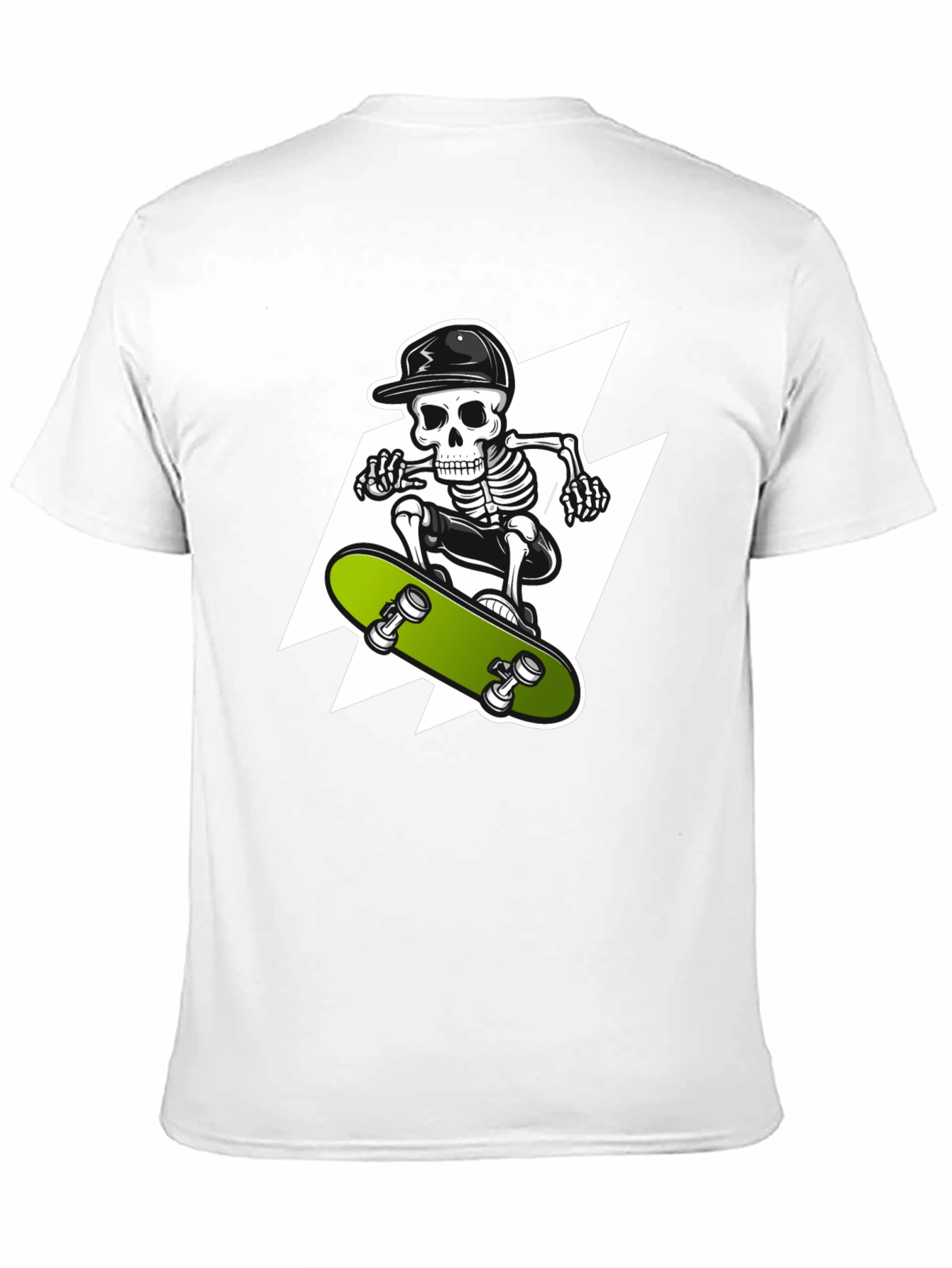 Skeleton Skateboarder Graphic Tee