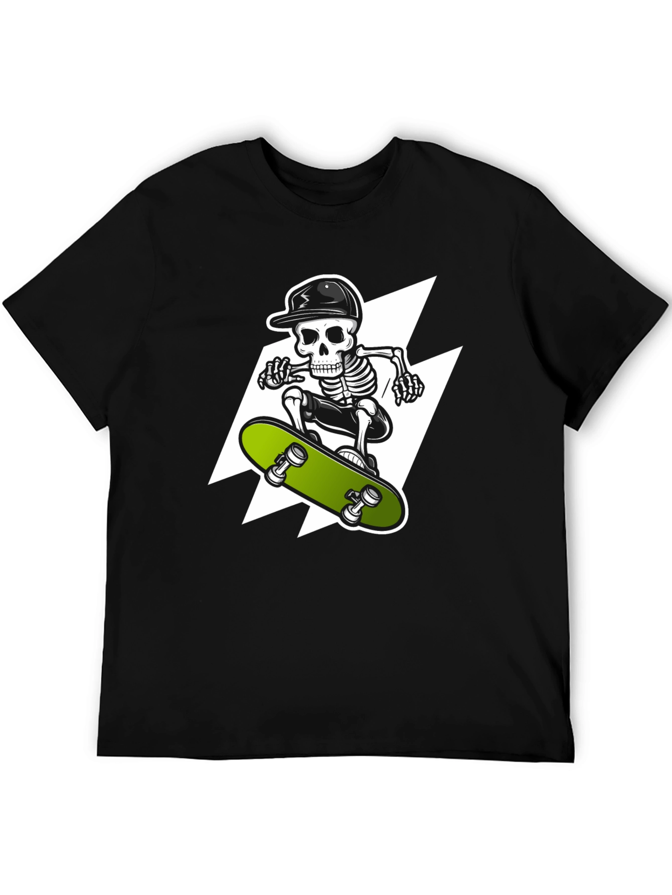 Skeleton Skateboarder Graphic Tee