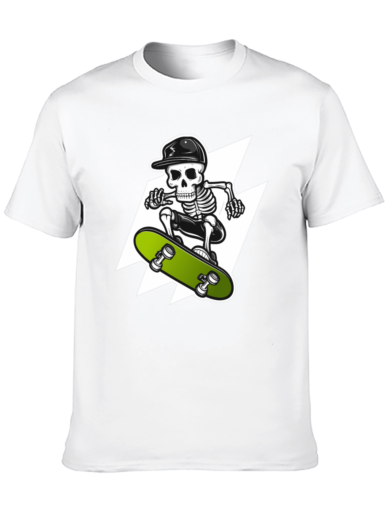 Skeleton Skateboarder Graphic Tee