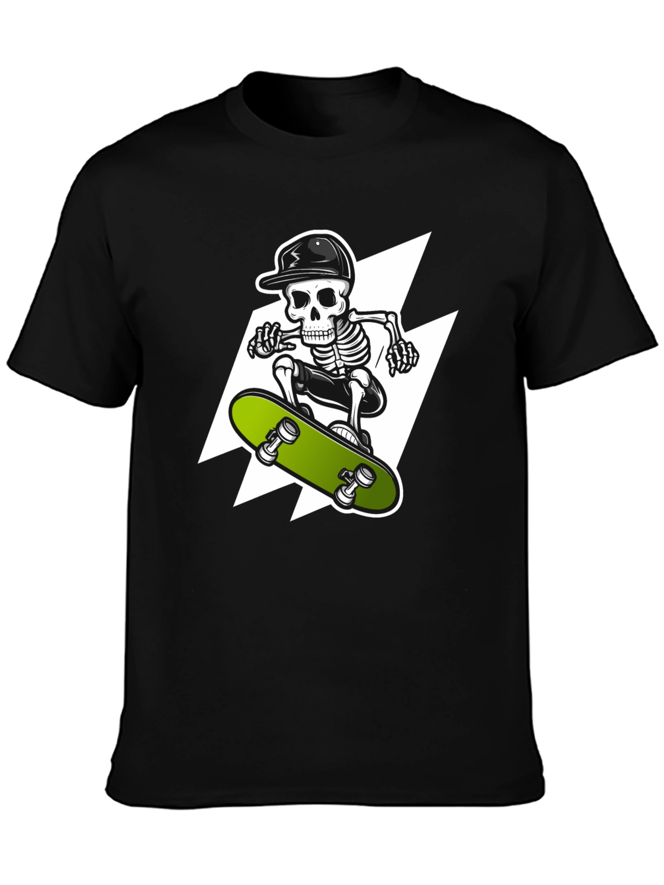 Skeleton Skateboarder Graphic Tee