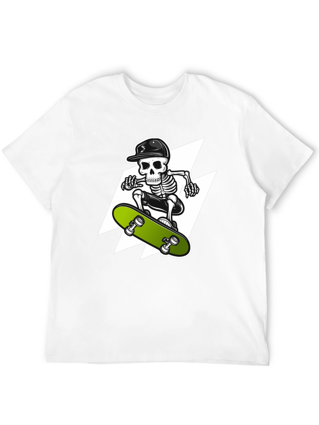Skeleton Skateboarder Graphic Tee