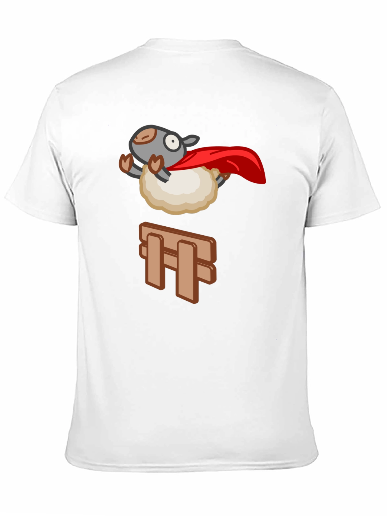 Superhero Sheep T-Shirt - Black Cotton Tee