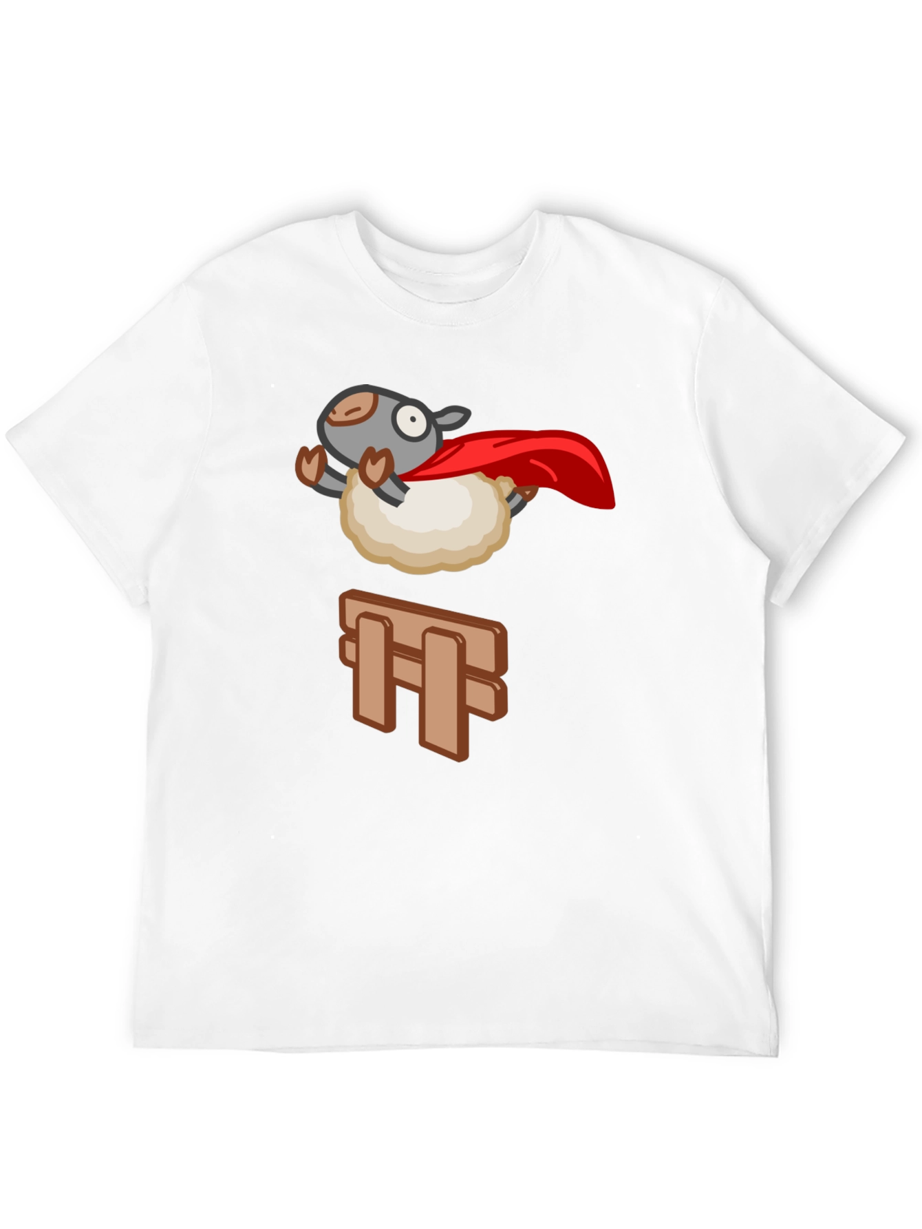 Superhero Sheep T-Shirt - Black Cotton Tee
