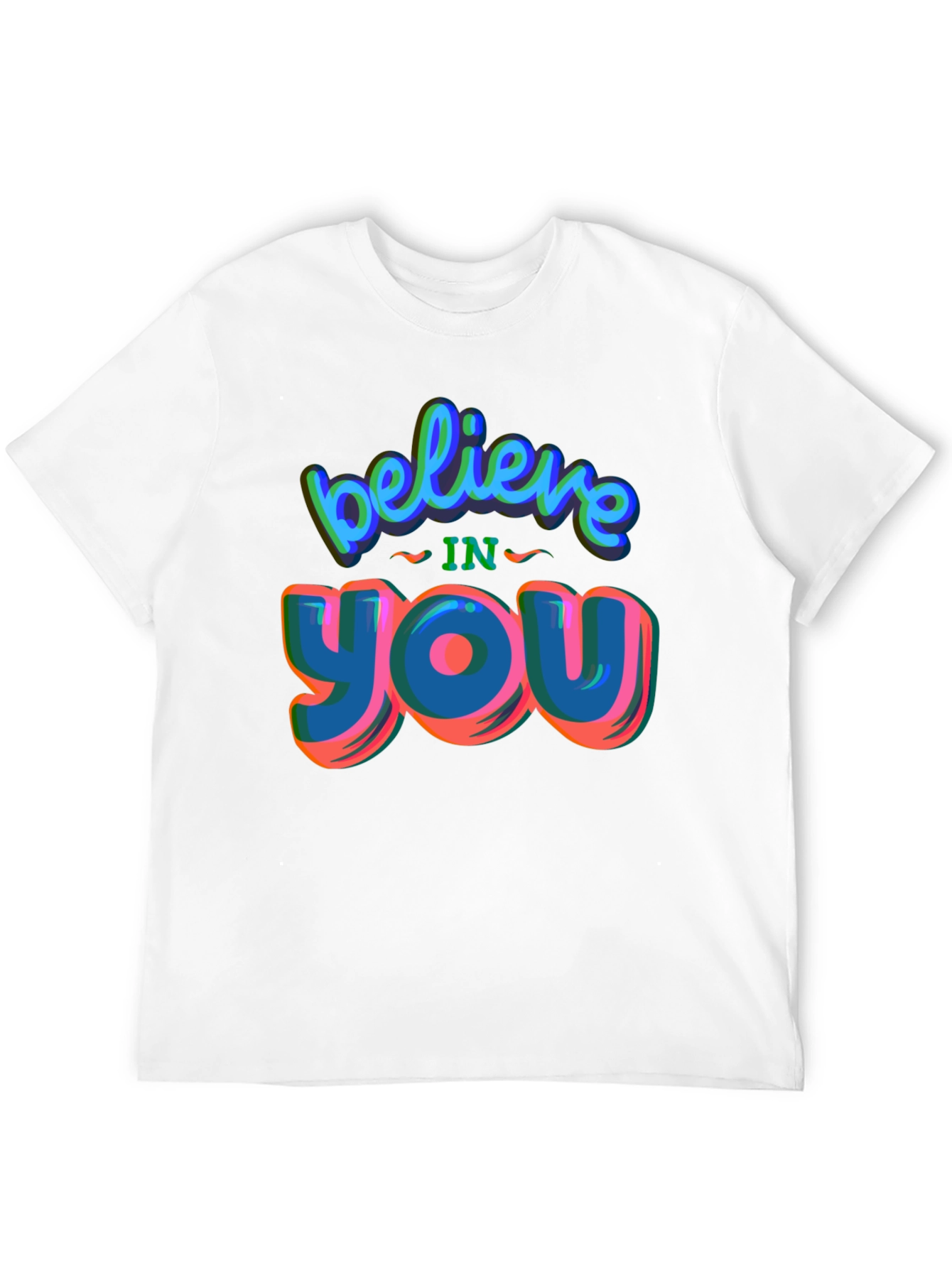 Believe In You Graphic Tee - Stylish Black T-Shirt