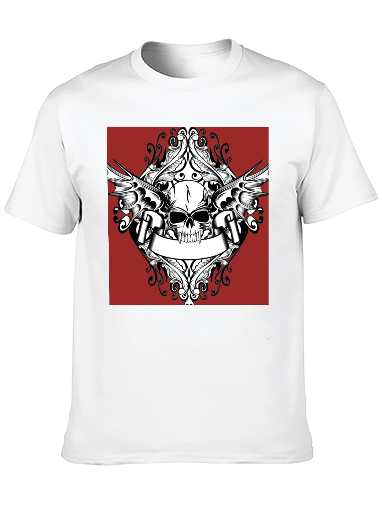 Skull Wings T-Shirt - Black