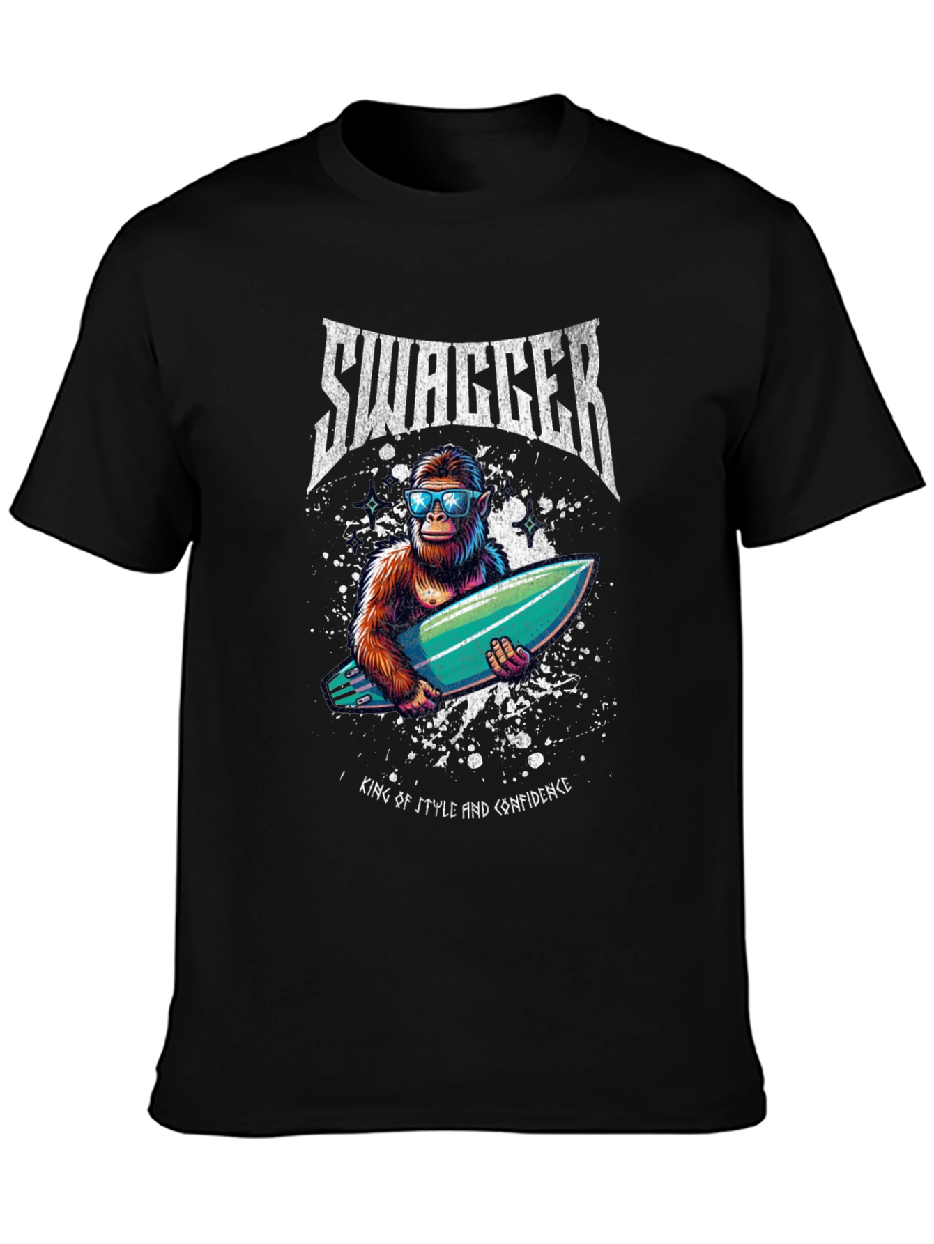 Swagger Ape Surfboard Graphic Tee - King of Style