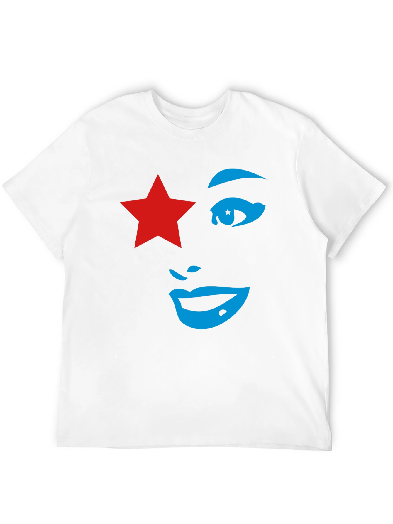 Star Face Graphic Tee - Unique Style