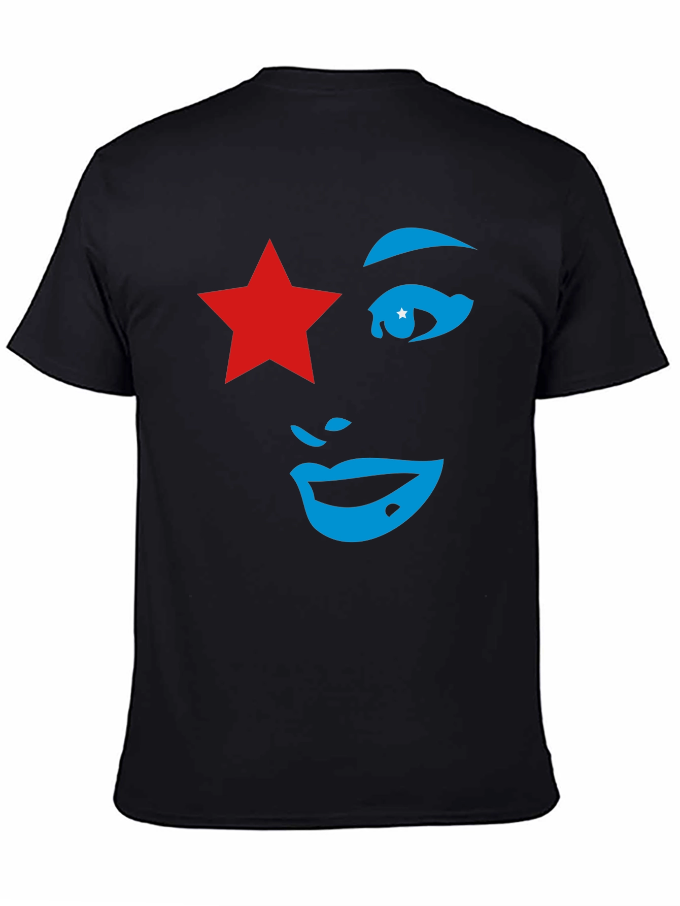 Star Face Graphic Tee - Unique Style