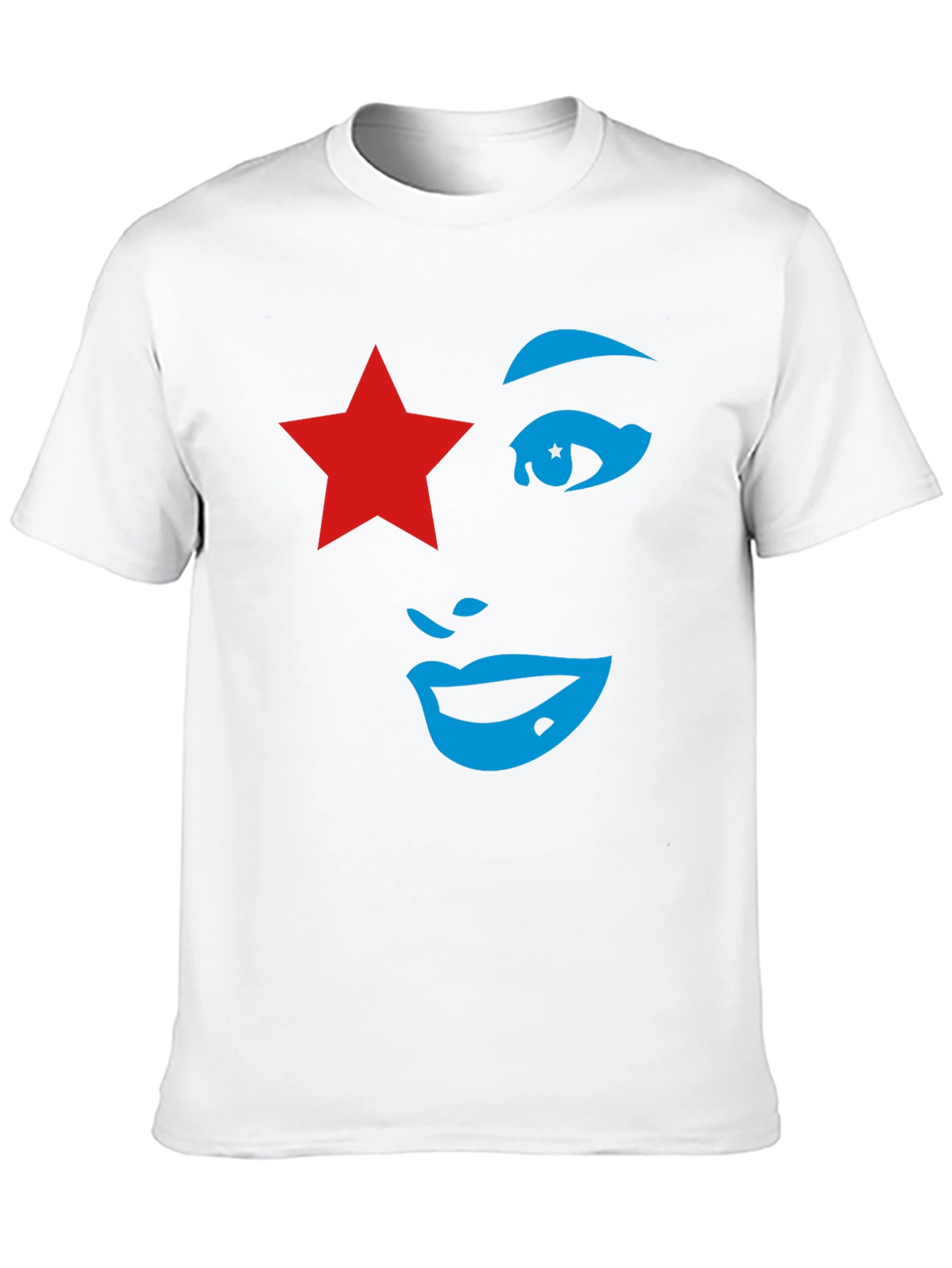 Star Face Graphic Tee - Unique Style