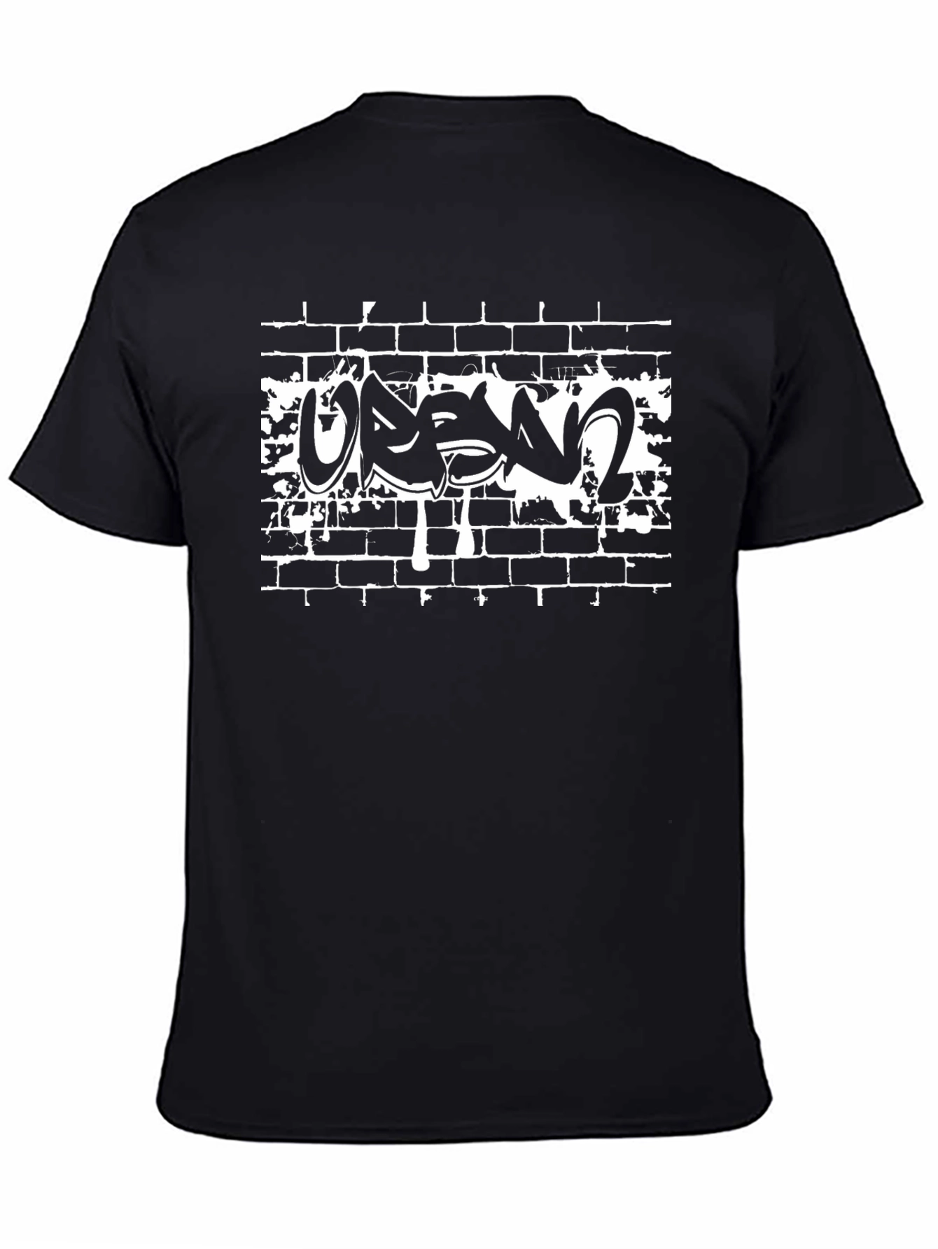 Urban Graffiti Brick Wall Graphic Tee