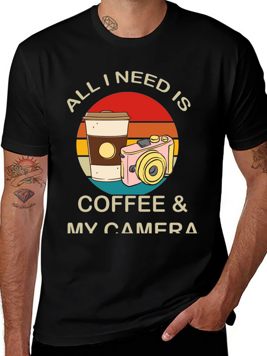 All I Need Is Coffee & My Camera T-Shirt