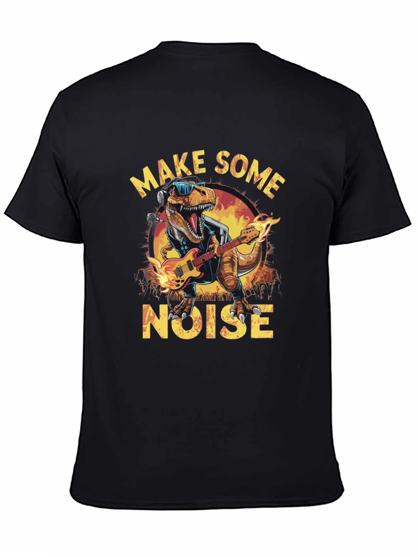 Rock and Roll Dinosaur Graphic Tee