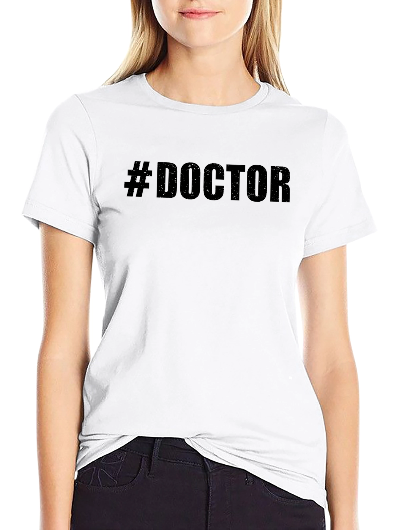 #Doctor Black T-Shirt - Medical Profession Pride