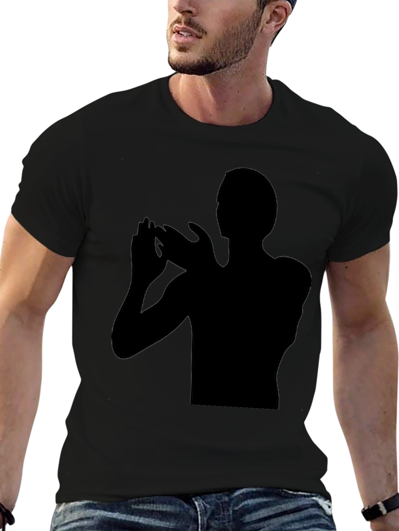 Silhouette Graphic Black T-Shirt