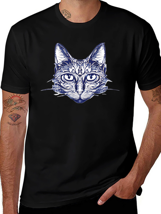 Cool Cat Graphic T-Shirt - Black