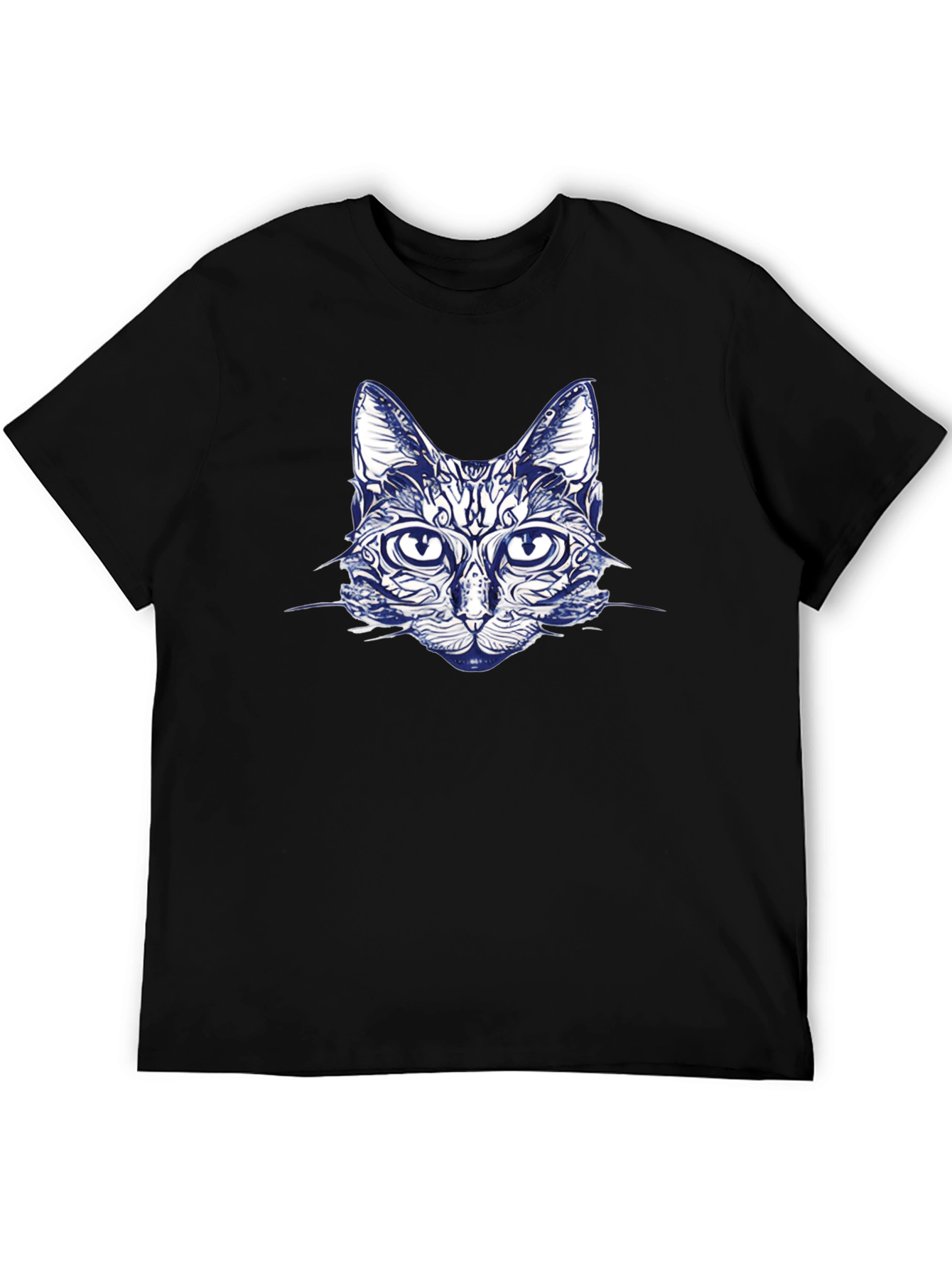 Cool Cat Graphic T-Shirt - Black