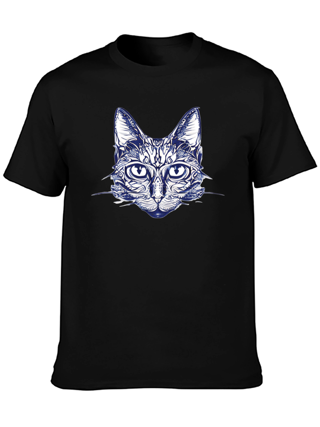 Cool Cat Graphic T-Shirt - Black