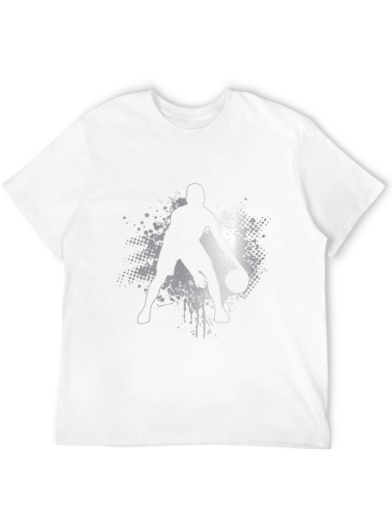 Basketball Player Graphic T-Shirt - Black