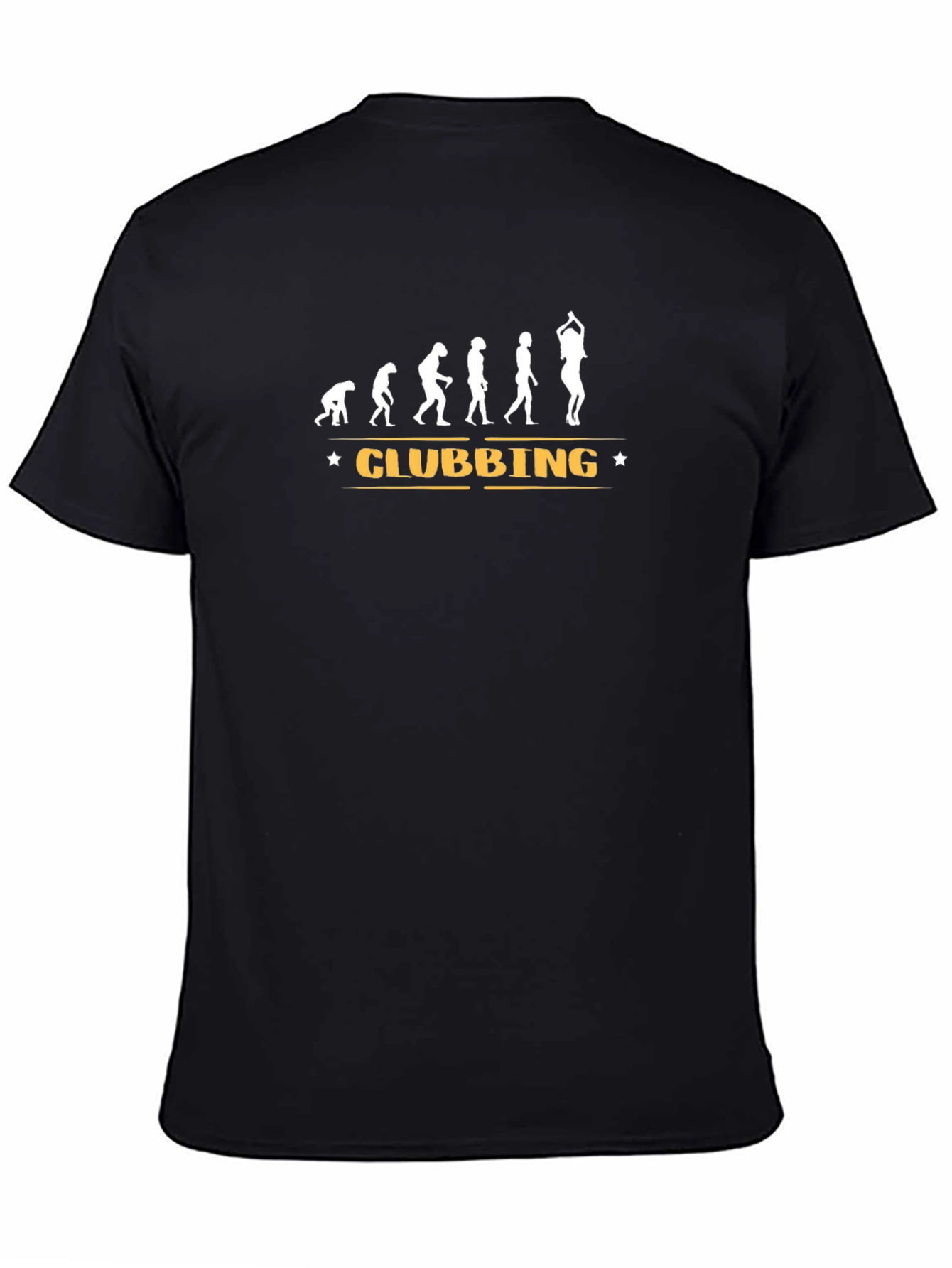 Clubbing Evolution Graphic T-Shirt - Black
