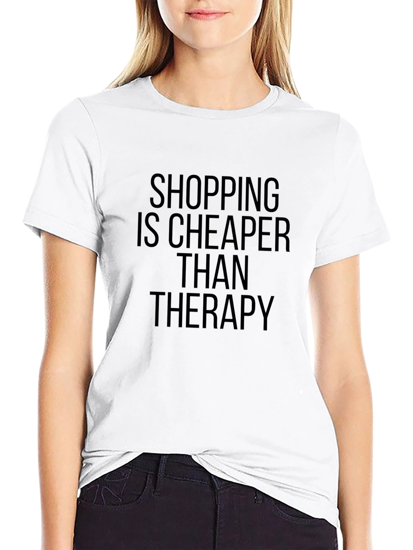 Shopping Is Cheaper Than Therapy T-Shirt