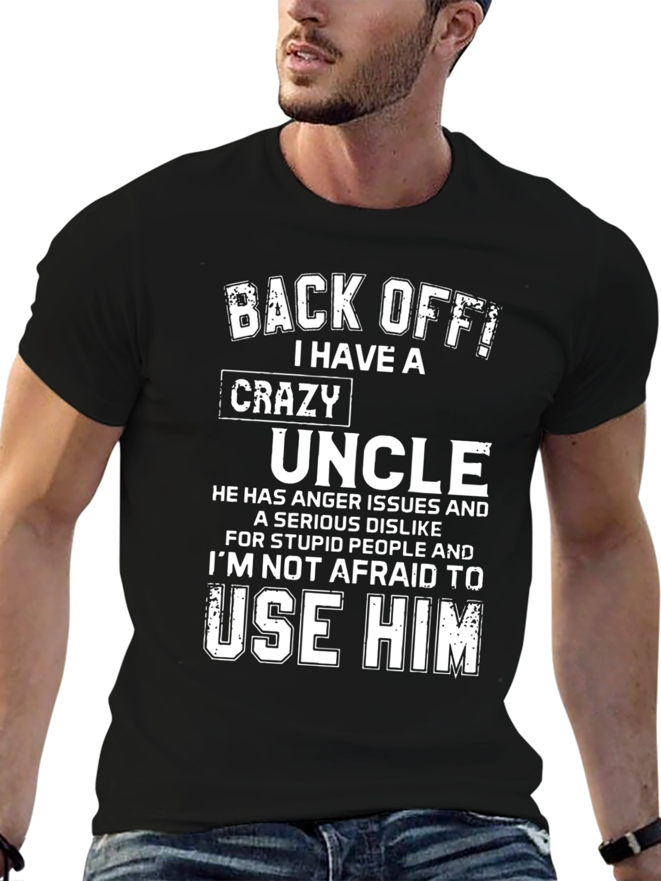 Crazy Uncle Graphic Tee - Funny Novelty T-Shirt