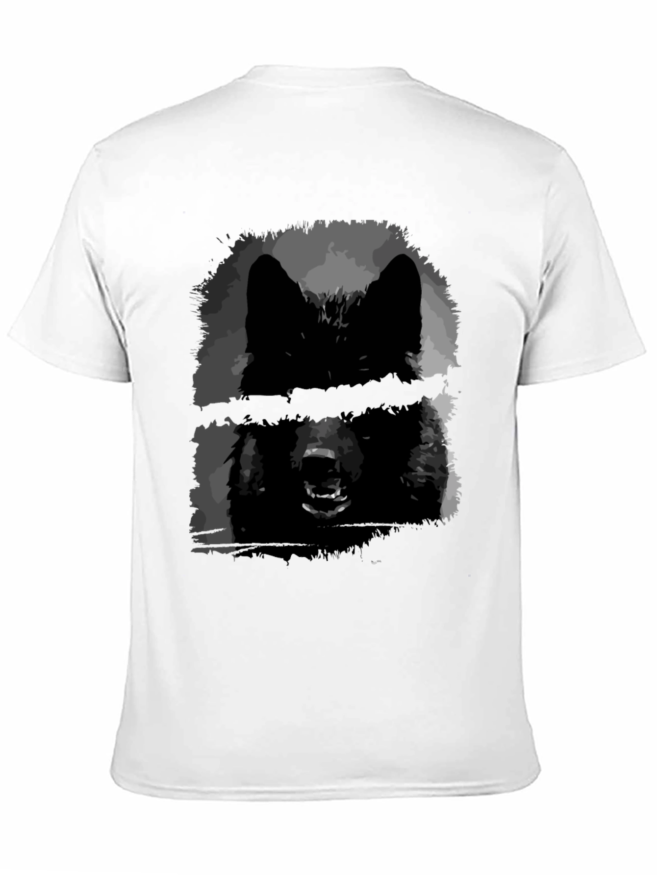 Black Wolf Graphic Tee - Edgy Style