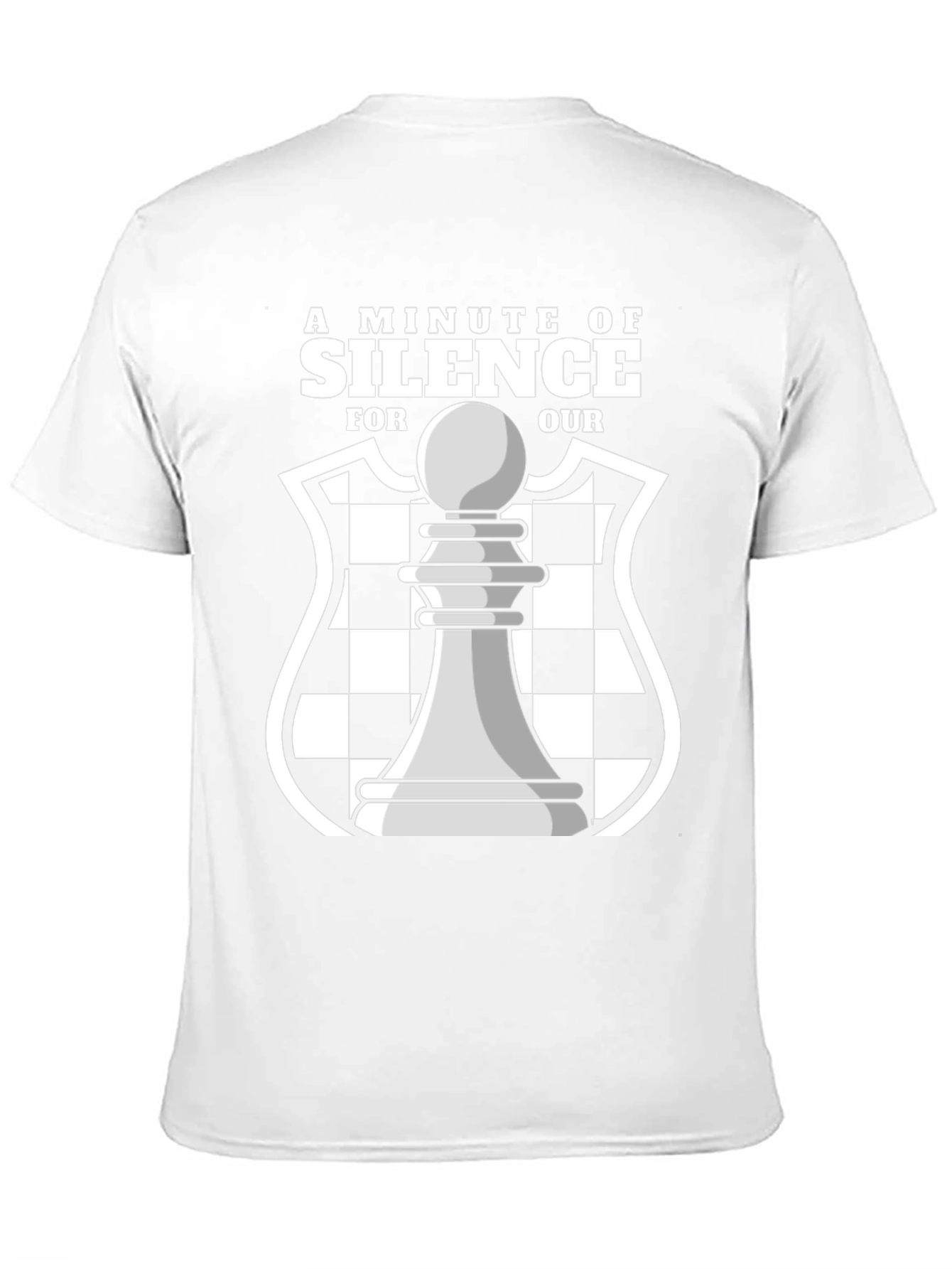 A Minute of Silence Chess Graphic T-Shirt