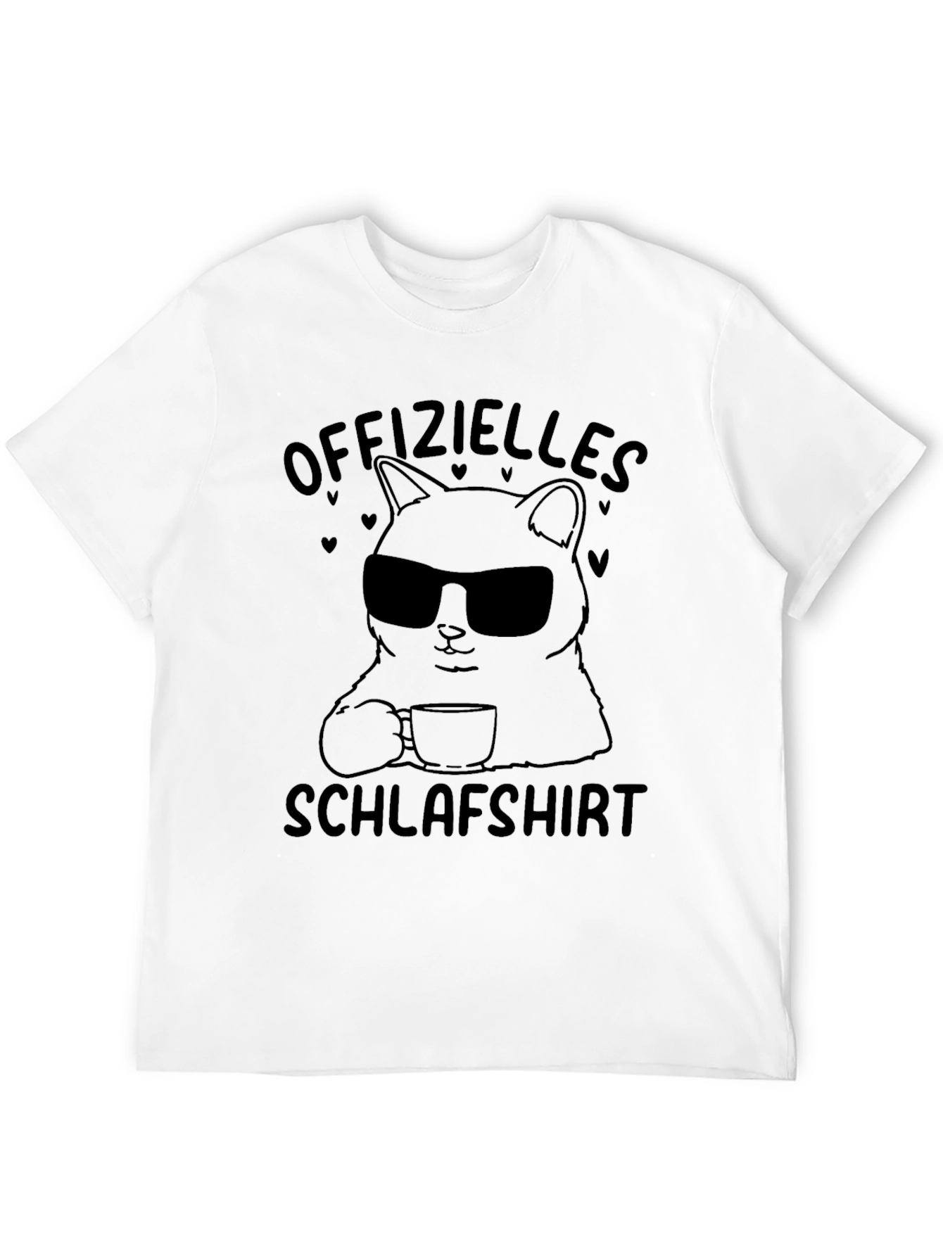 Cool Cat Sleep Shirt - Black T-Shirt