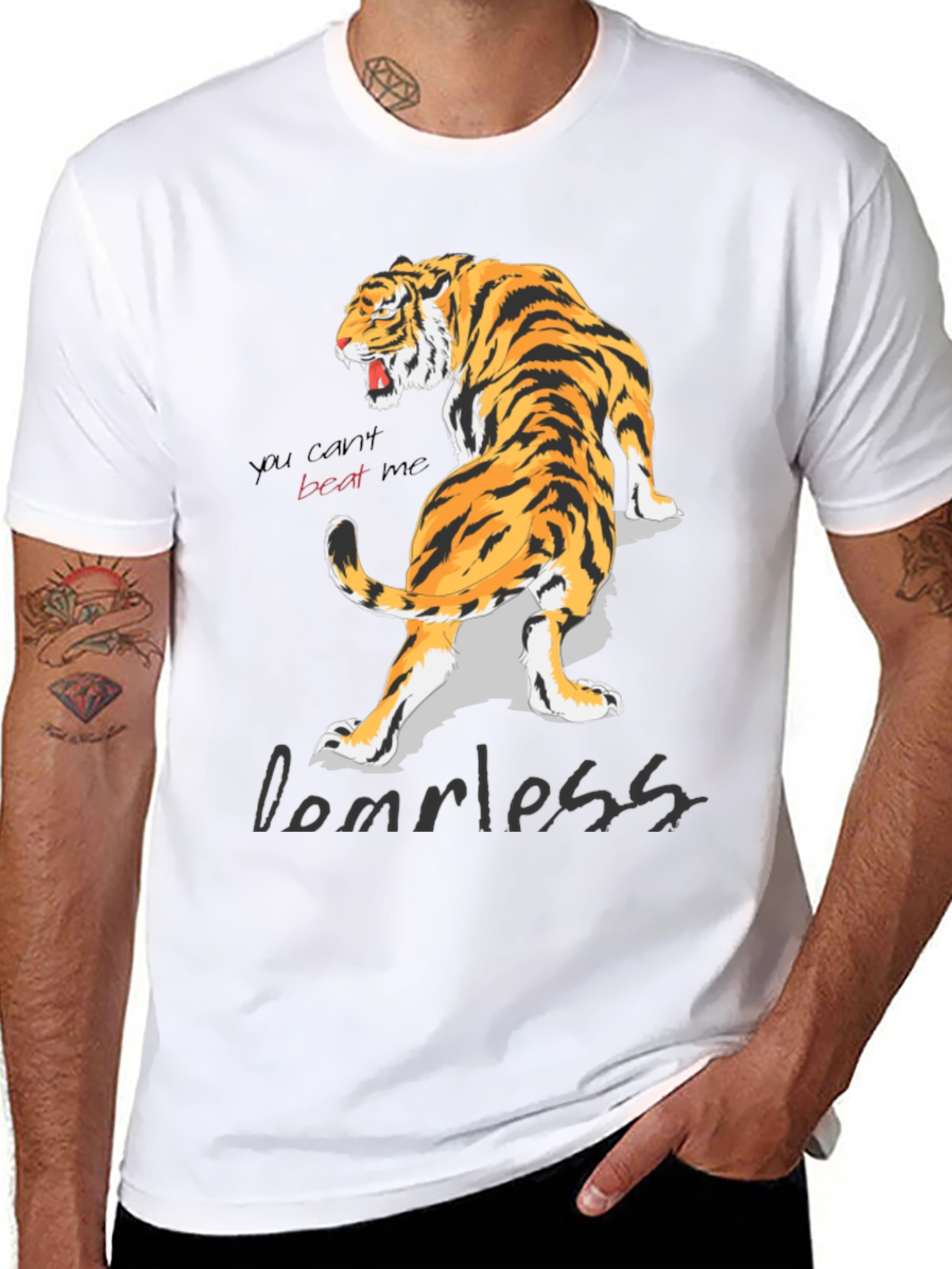 Roaring Tiger Graphic Print T-Shirt - Dominate Style!