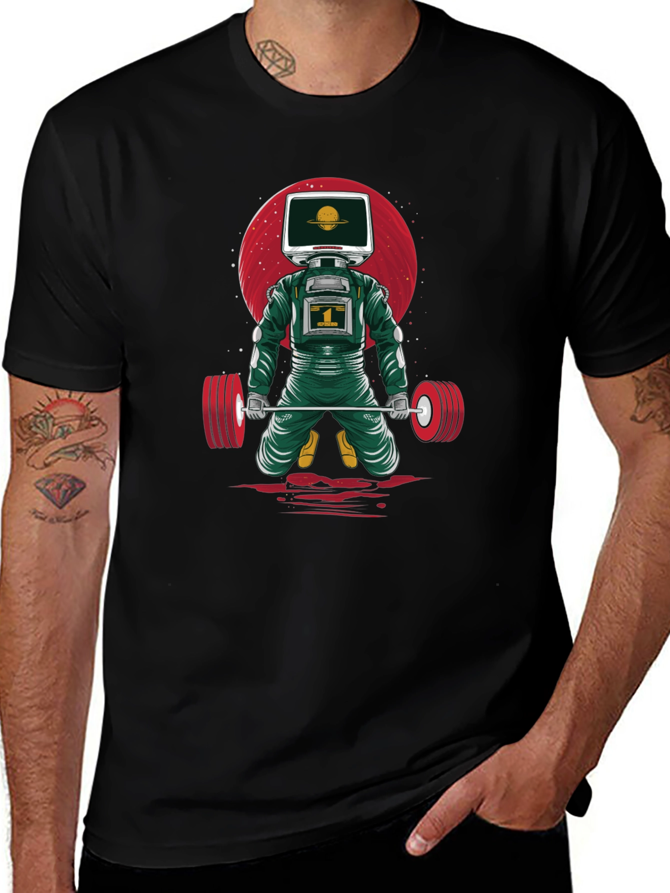 Astronaut Gym T-Shirt