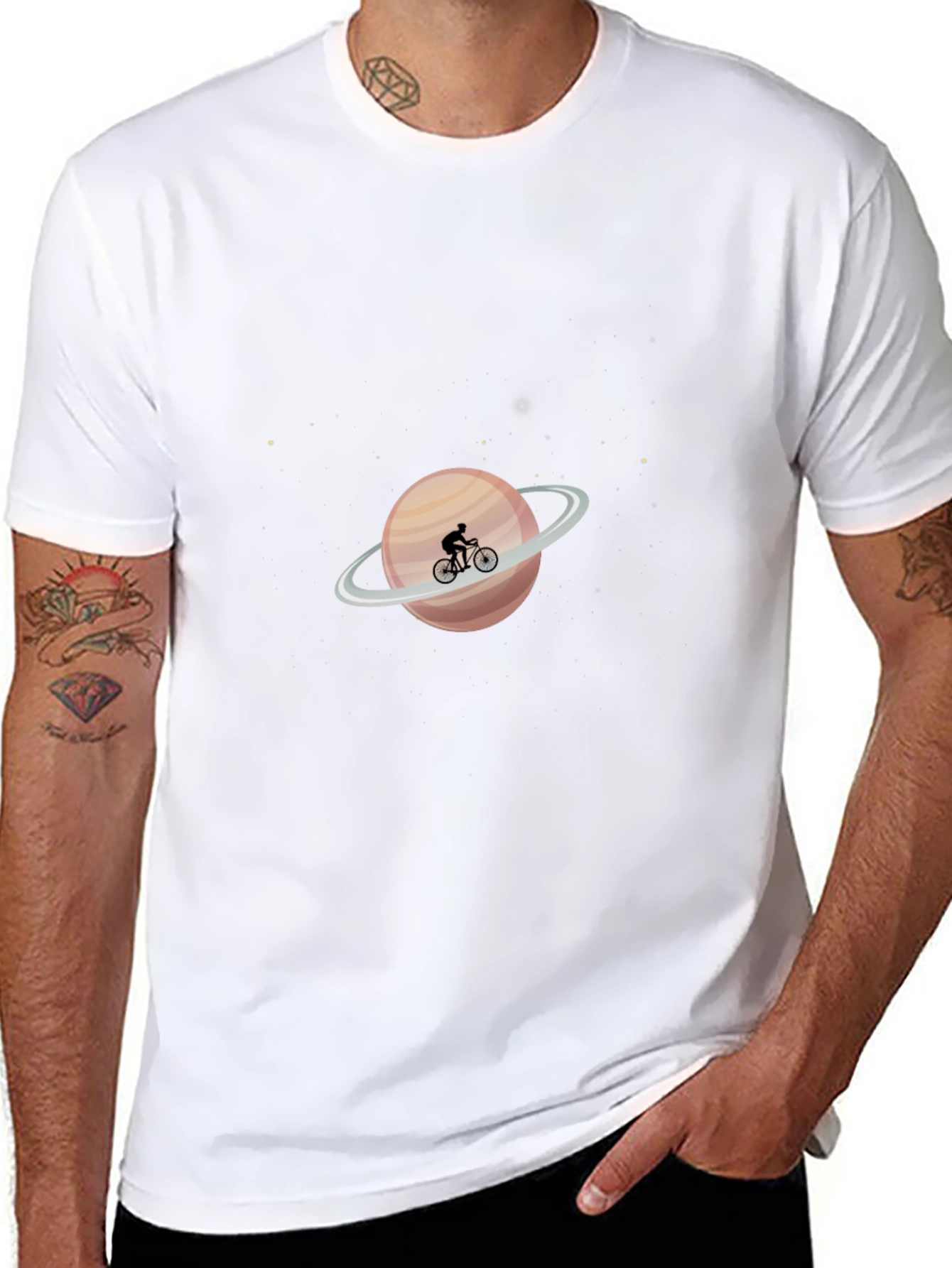Saturn Cyclist Graphic Tee - Unisex