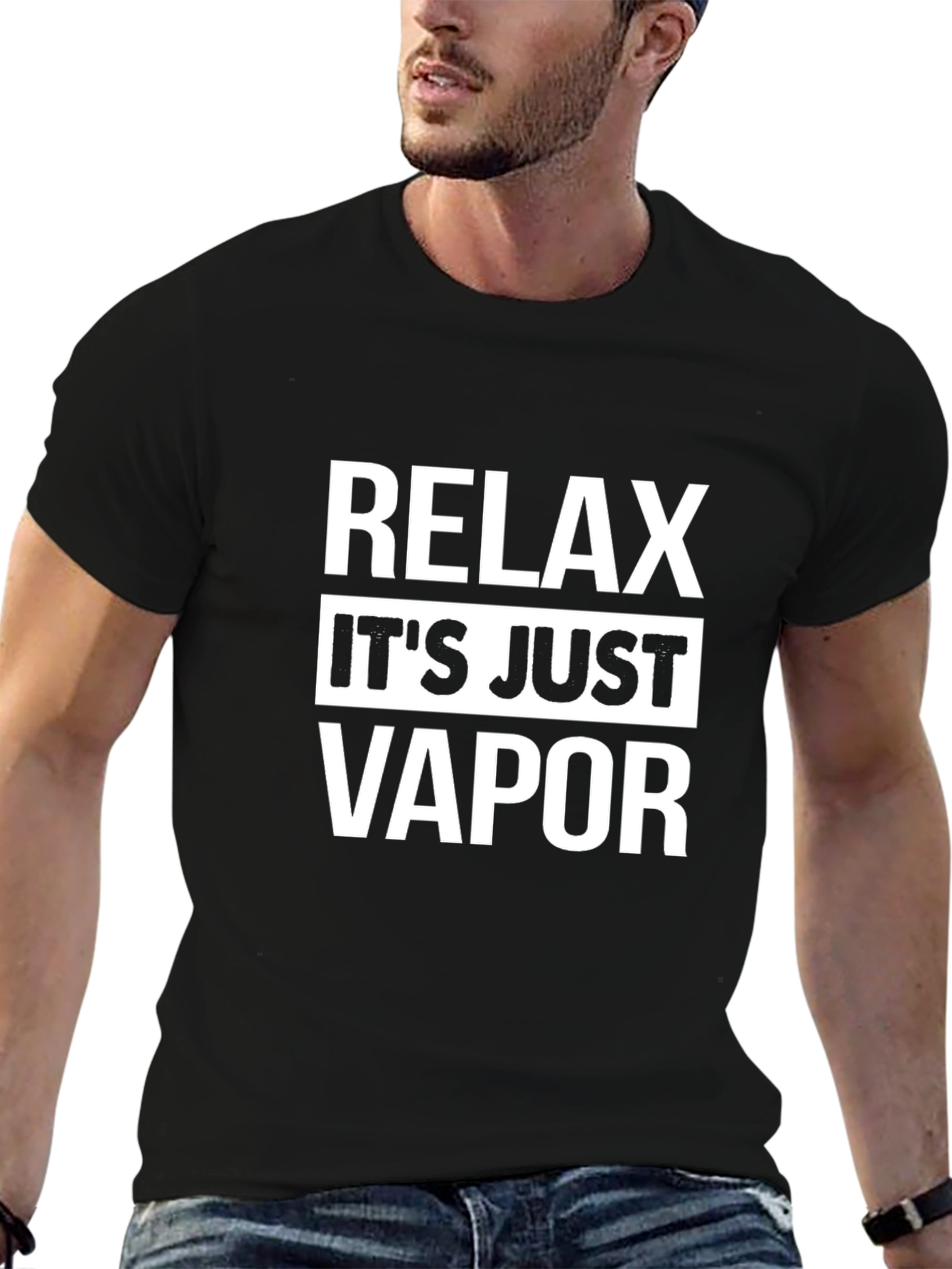 Relax Its Just Vapor Graphic T-Shirt