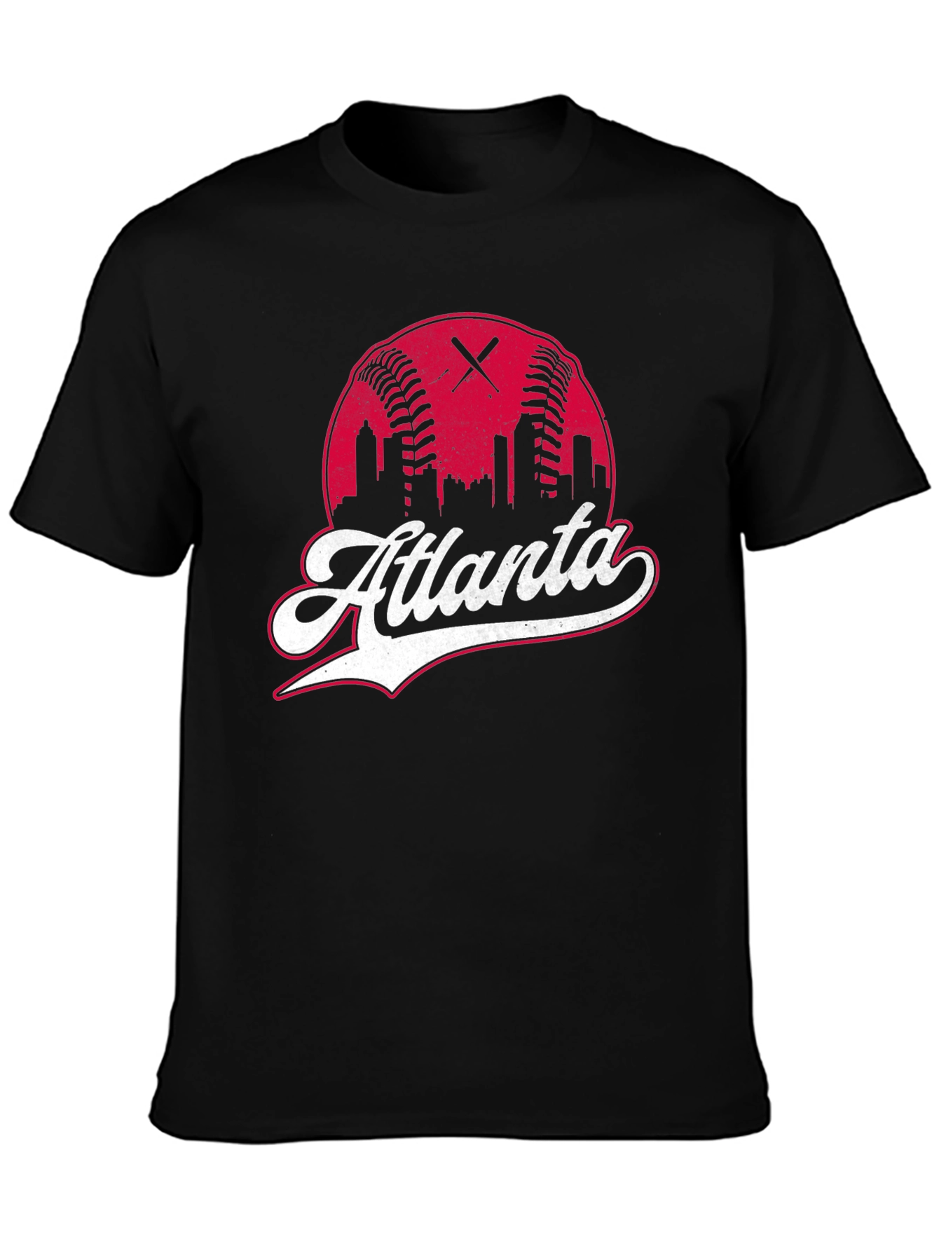 Atlanta Baseball Graphic T-Shirt - City Skyline Tee
