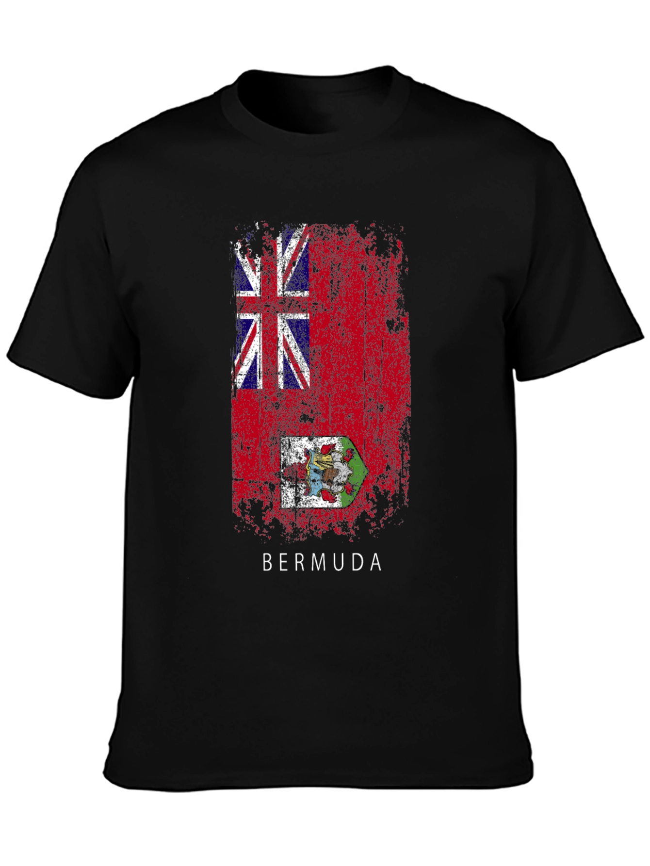 Bermuda Flag T-Shirt - Distressed Graphic Tee