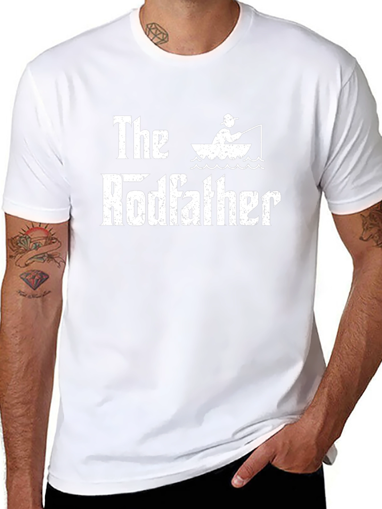 The Rodfather T-Shirt - Fishing Humor Tee