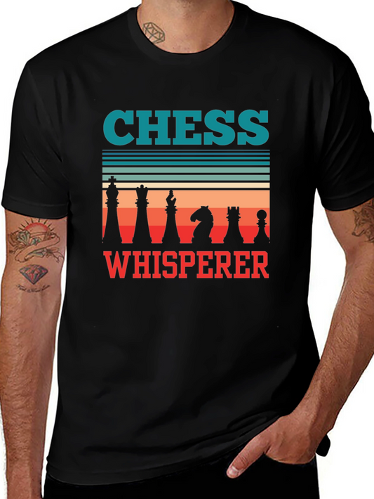 Chess Whisperer Graphic Tee - Unisex Black T-Shirt