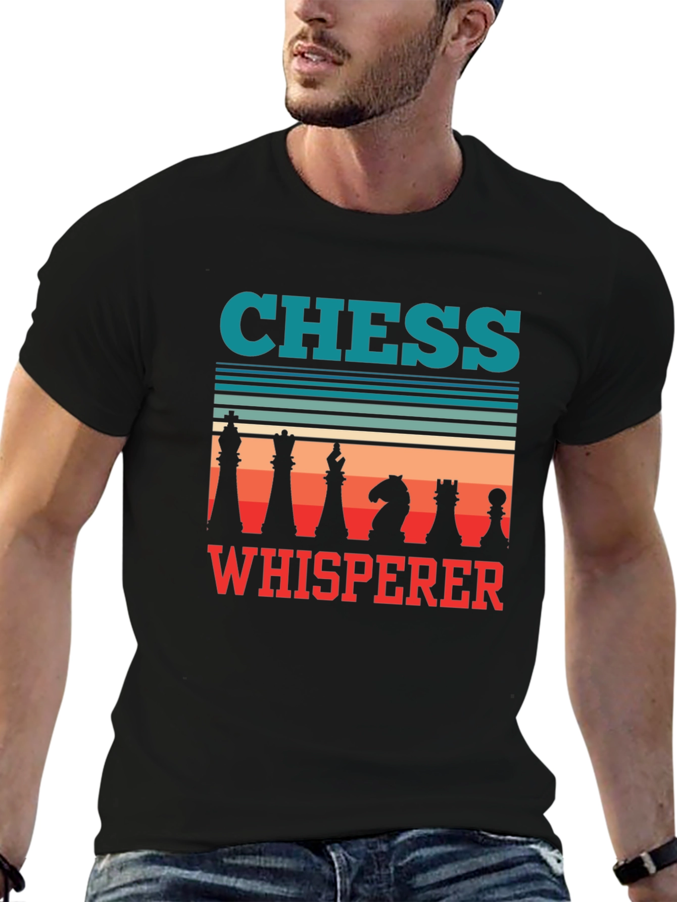 Chess Whisperer Graphic Tee - Unisex Black T-Shirt