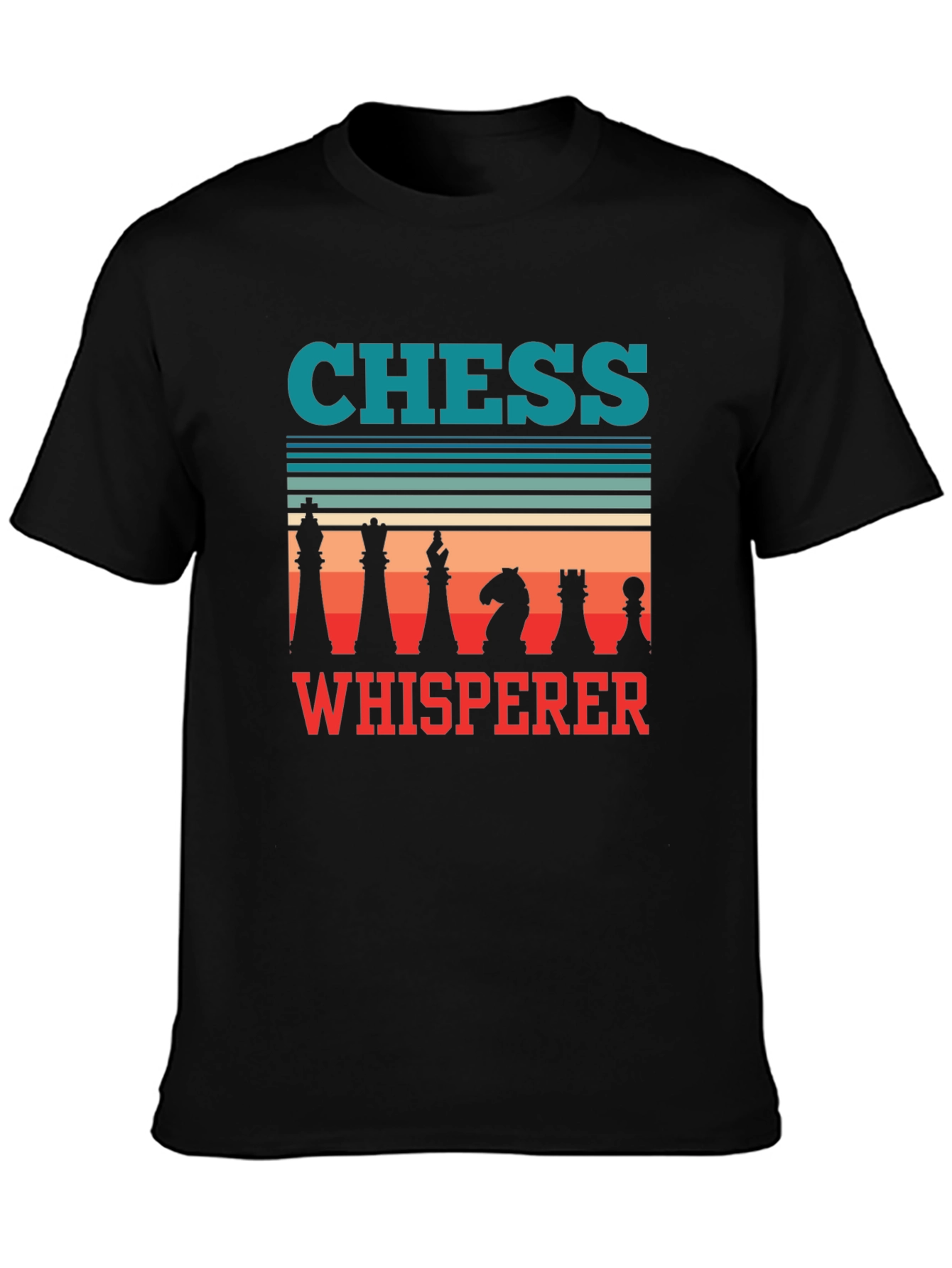 Chess Whisperer Graphic Tee - Unisex Black T-Shirt