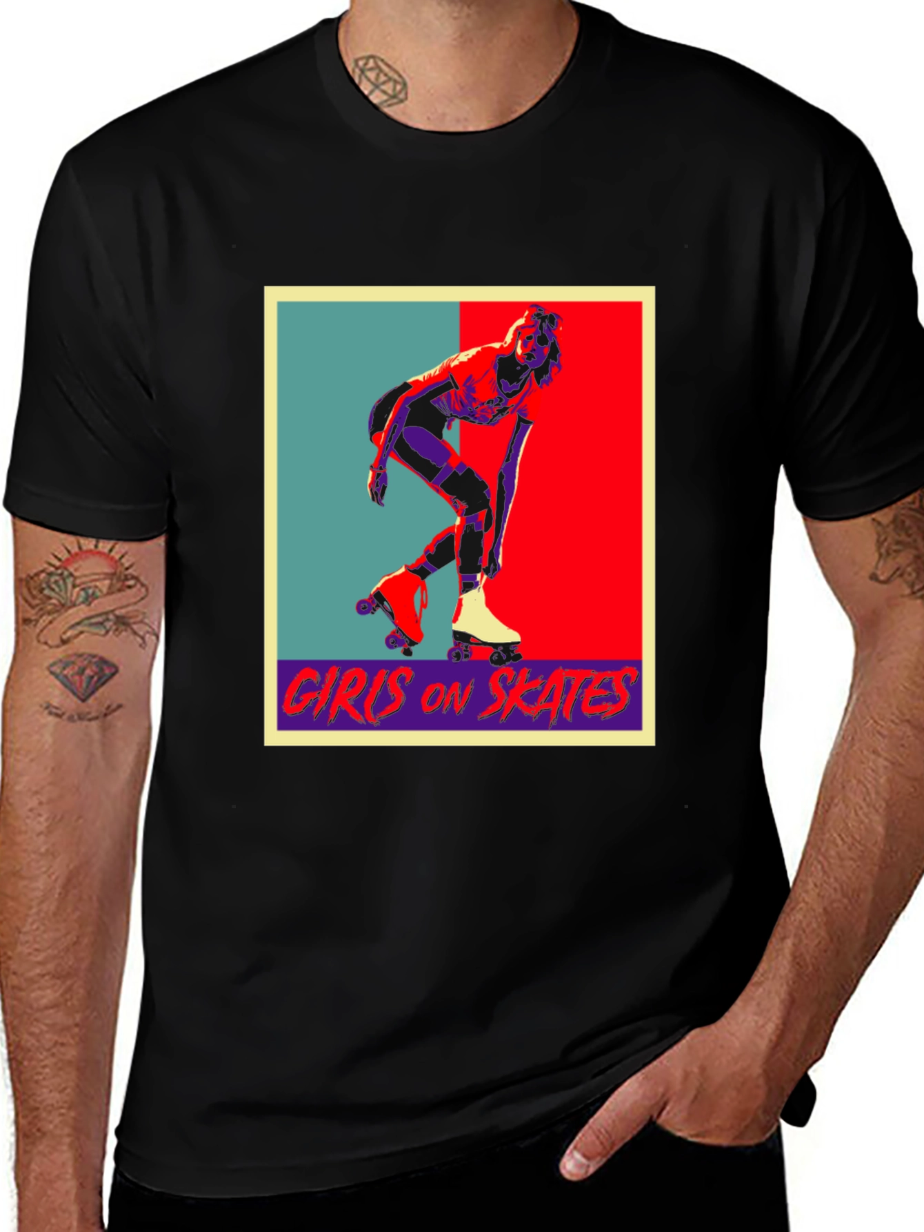 Retro Girls on Skates Graphic Tee