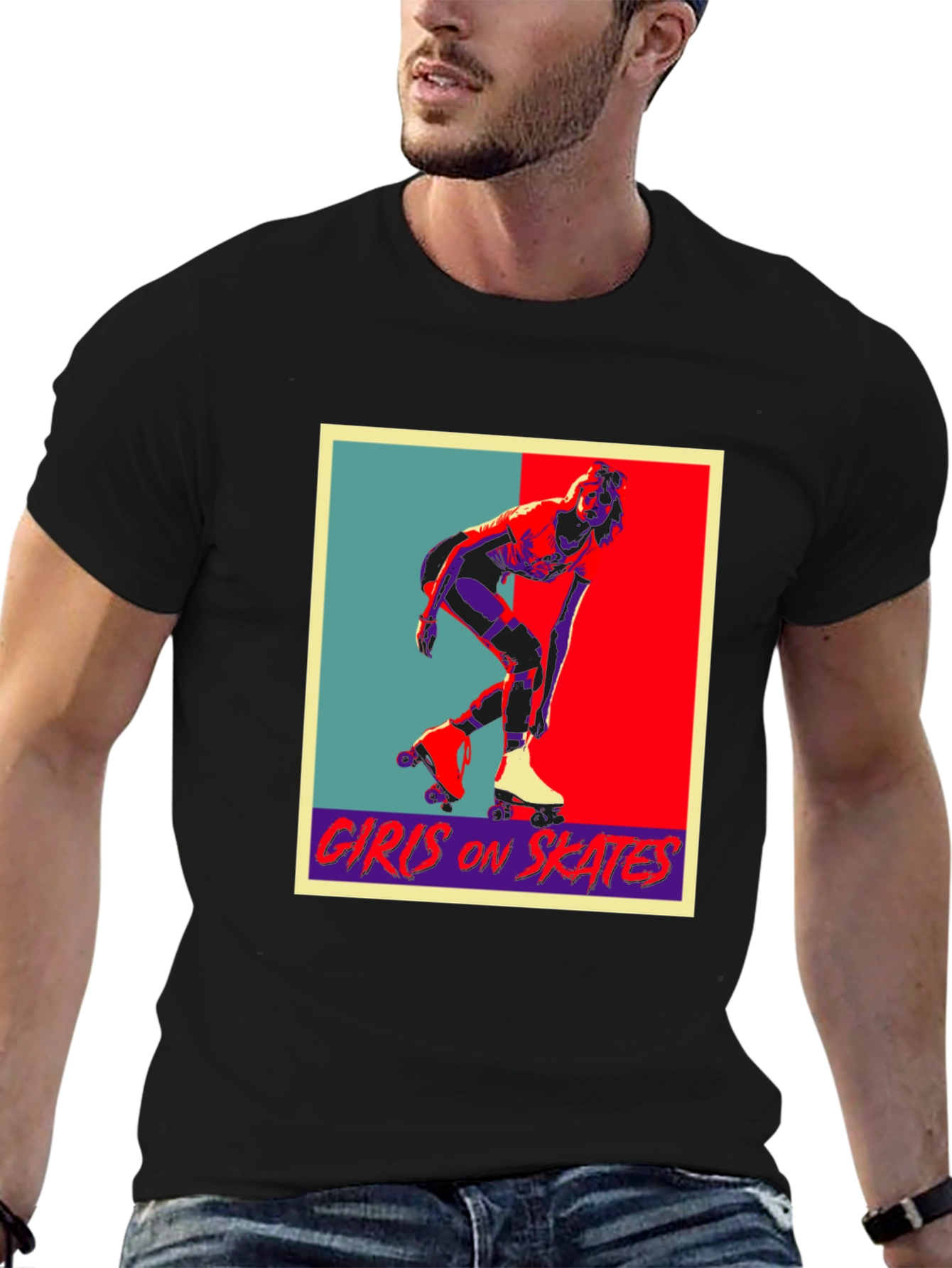 Retro Girls on Skates Graphic Tee