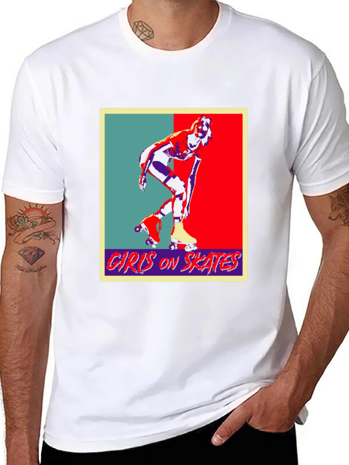 Retro Girls on Skates Graphic Tee