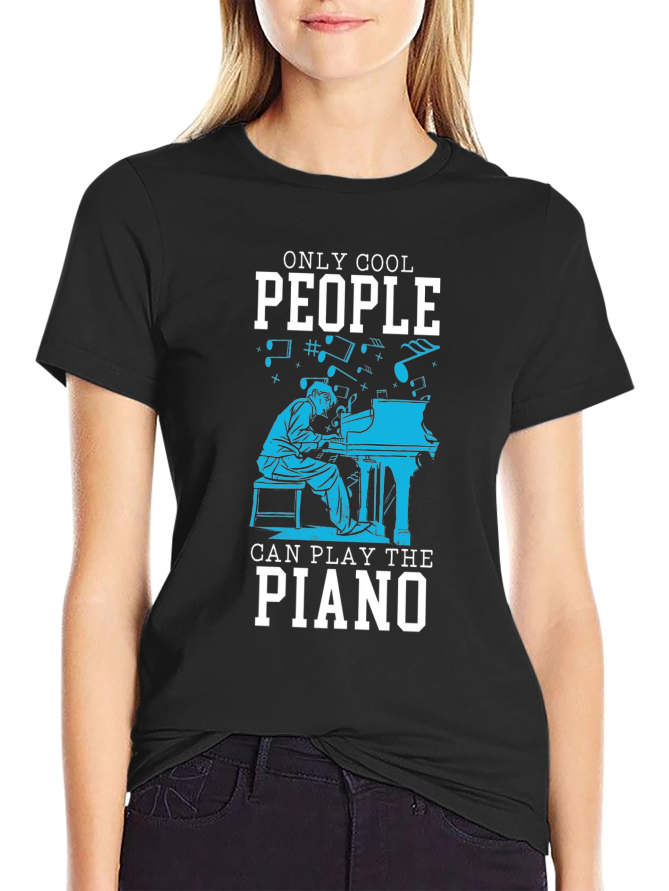 Cool Piano Player T-Shirt - Music Lover Tee