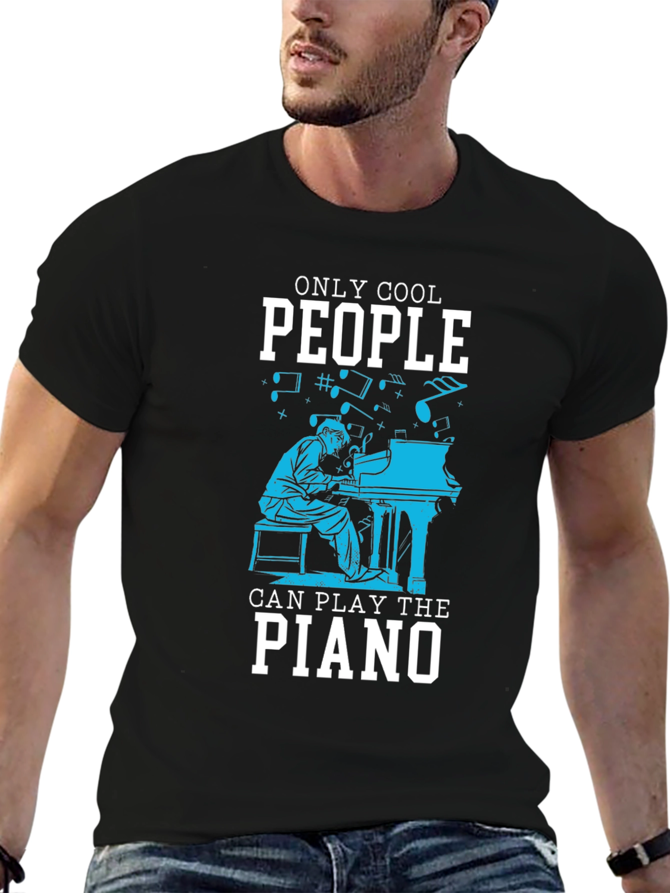 Cool Piano Player T-Shirt - Music Lover Tee