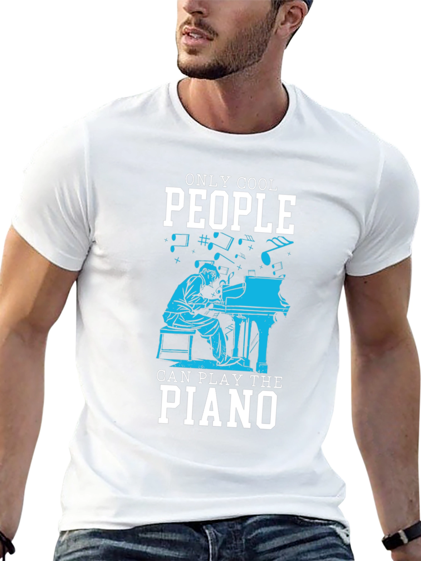 Cool Piano Player T-Shirt - Music Lover Tee