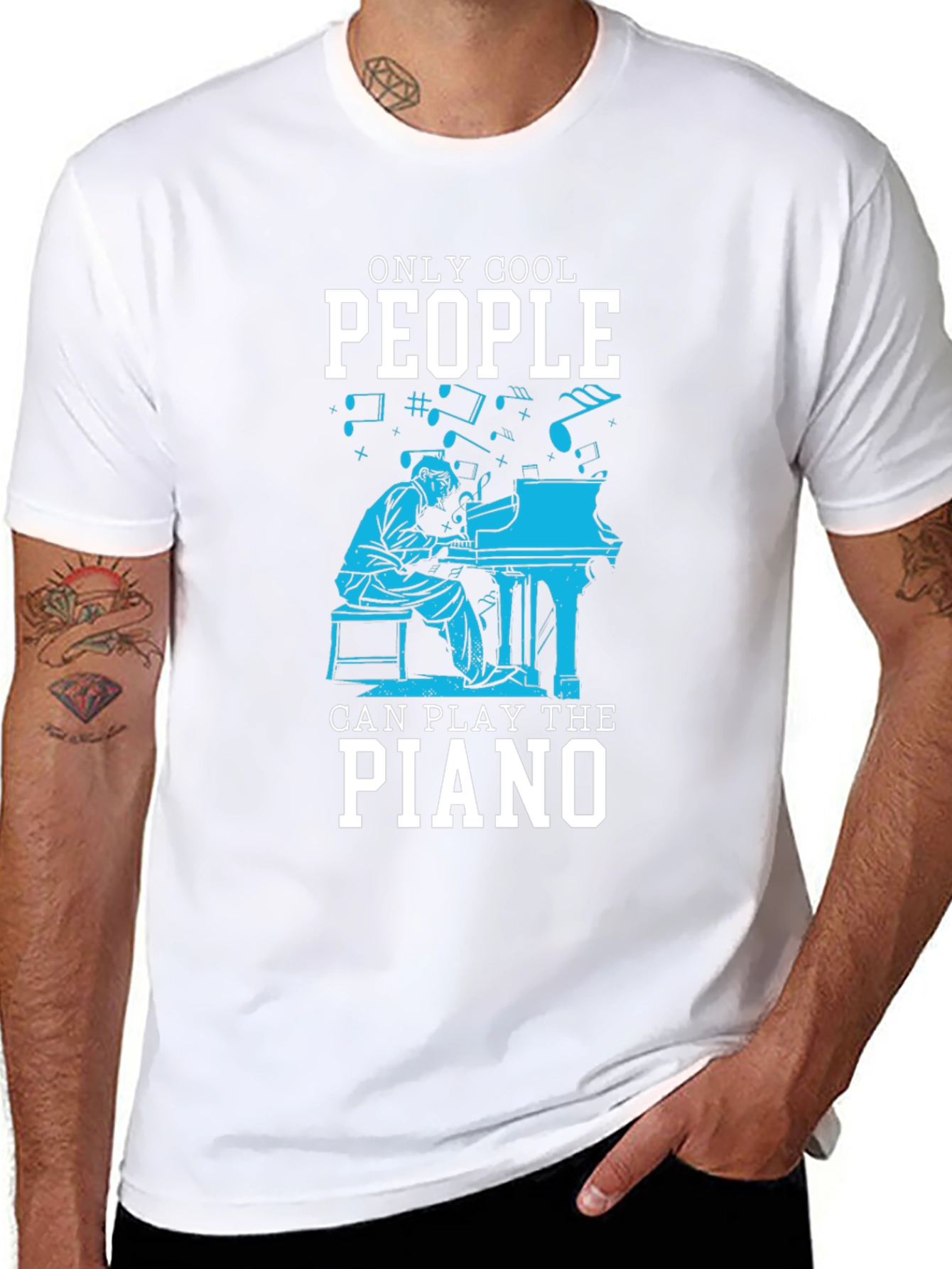 Cool Piano Player T-Shirt - Music Lover Tee