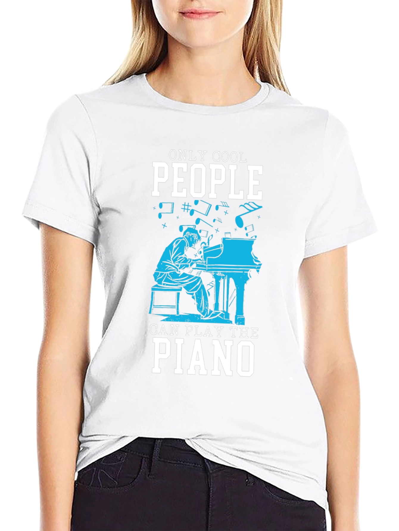 Cool Piano Player T-Shirt - Music Lover Tee